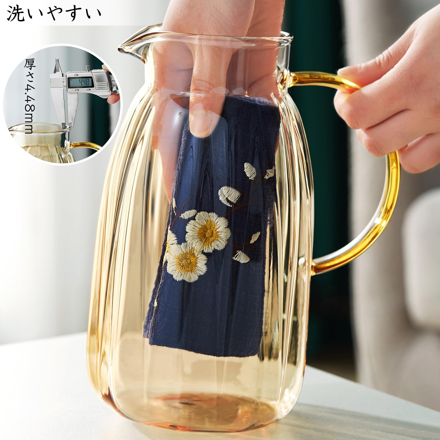 Amazon.co.jp: ポカロティー 麦茶ポット ピッチャー 2リットル 耐熱